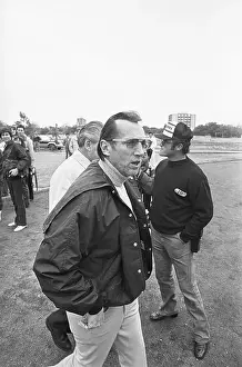 Al Davis Watching Team Practice