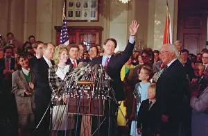 Al Gore Waving Hand with His Wife