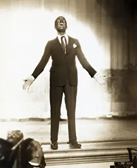 Blackface Prints: Al Jolson With Blackface Performing