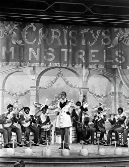 Minstrel Prints: Al Jolson with Christy's Minstrels