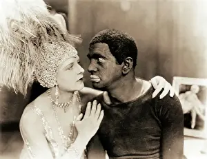 Al Jolson and May McAvoy in Movie Still