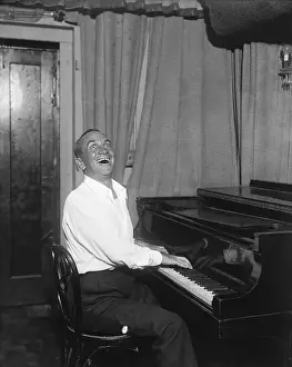 Al Jolson Seated, Playing Piano