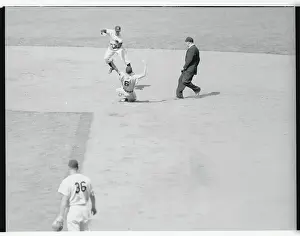 Al Kaline Stealing a Base