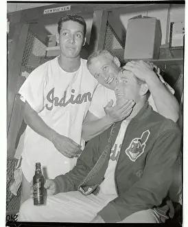 Al Rosen Congratulating Bob Lemon