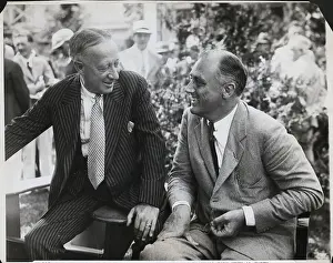 Governor Prints: Al Smith Conversing with FDR