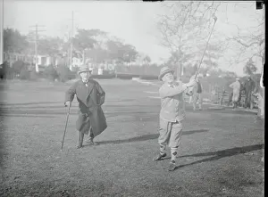 Robert F Prints: Al Smith and Robert Wagner Golfing