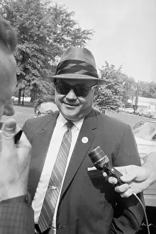 Alabama Prints: Alabama Sheriff Jim Clark at Microphone