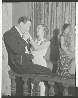 Alan Dinehart Kissing Hand of Mozelle Britton