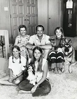 Alan Shepard with his Family at Home