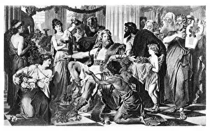 Images Dated 30th May 2015: Alaric in Athens engraving 1894
