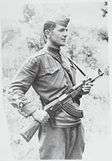 Albanian Guard with Weapon in Hand