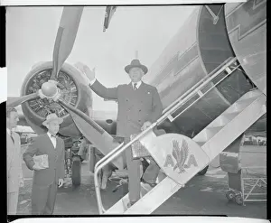 Alben Barkley Arriving in New York