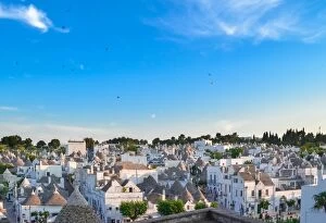 Images Dated 4th June 2015: Alberobello cityscape from above, Apulia, Italy