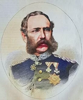 Battles & Wars Collection: Albert, Crown Prince of Saxony, illustrated war chronicle 1870-1871, German-French campaign