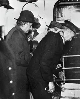 Albert Einstein Arriving in New York After Leaving Germany