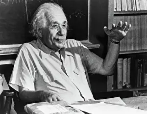 Albert Einstein Holds an Informal Seminar