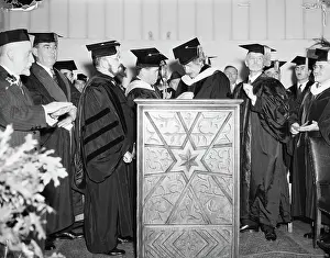 Podium Prints: Albert Einstein Receives Degree