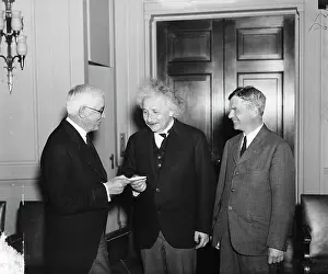 Award Prints: Albert Einstein Receiving Franklin Medal