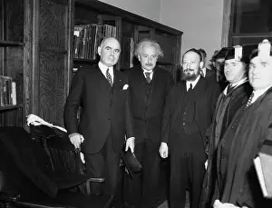 Lehman Prints: Albert Einstein Receiving Honorary Degree