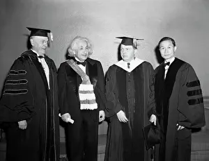 Awards Ceremony Prints: Albert Einstein and Other Scientists Receiving Citations
