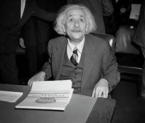 Courtroom Prints: Albert Einstein Testifying
