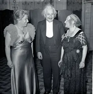 Banquet Prints: Albert Einstein and Wife with Theresa M Durlach
