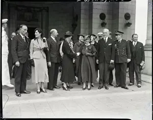 Ambassador Prints: Albert Le Brun with Cordell and Rose Frances Hull