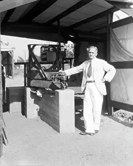 Albert Michelson W/Scientific Equipment