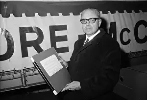 Alberto Ginastera Holding his Composition