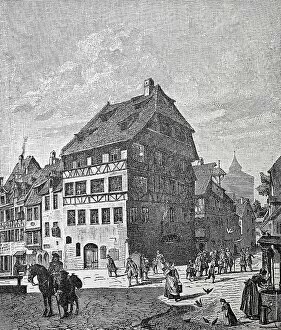Images Dated 7th June 2018: The Albrecht Duerer House in Nuremberg's Old Town was built around 1420