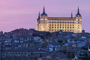 Images Dated 16th June 2017: The Alcazar of Toledo at sunset