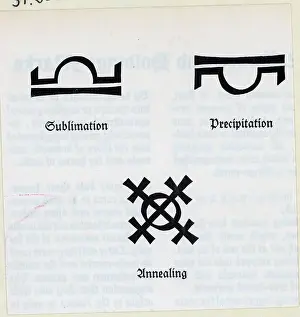 Alchemy Prints: Alchemical Symbols For Science Processes