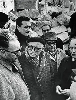 Emergency Prints: Aldo Moro Consoling Earthquake Victims