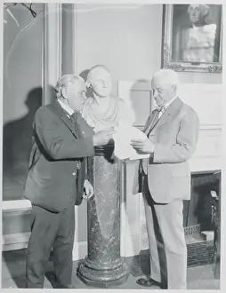 Anthropology Prints: Ales Hrdlicka Conferring with Robert Andrews Millikan