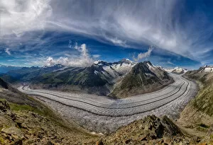 Images Dated 22nd August 2014: Aletsch Glacier