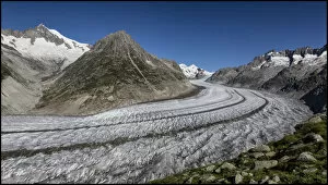 Images Dated 13th August 2016: Aletsch glacier, Valais, Switzerland