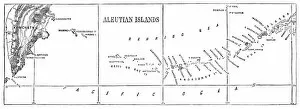 Images Dated 4th May 2017: Aleutian islands map 1878