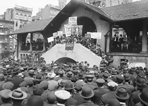 Anarchism Prints: Alex Berkman Speaking at Rally