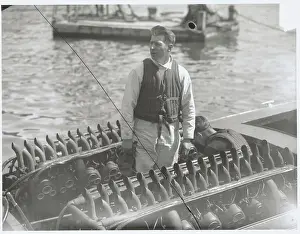 Alex Johnson in His High Powered Invention