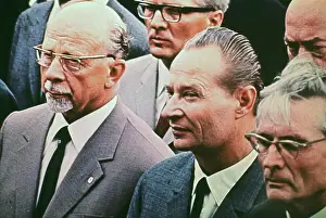 Alexander Dubcek Welcoming Walter Ulbright