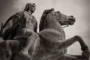 Alexander the Great (356 bc-323 bc) Collection: Alexander the Great and His Horse