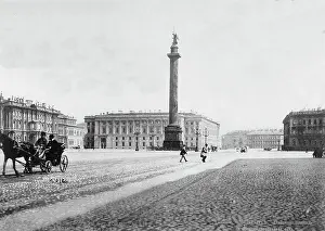 Alexander Column Prints: Alexander Monument in Palace Square