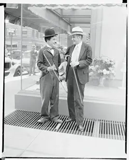 Alexander Moore Laughing with Charlie Chaplin
