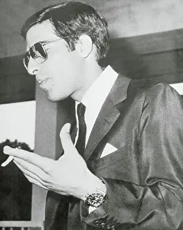 Alexander Onassis Gesturing With Cigarette in Hand