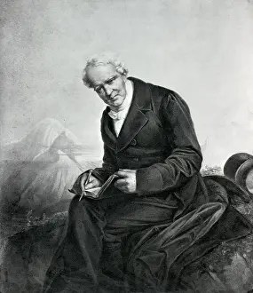 Naturalist Prints: Alexander Von Humboldt; Seated; Illustra