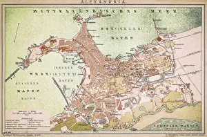 Atlas Prints: Alexandria map