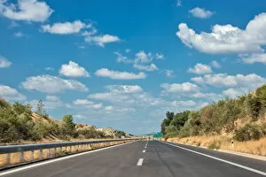alexandroupoli, barren, clouds, color image, colour image, day, distant, greece, highway