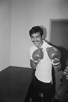 Alexis Arguello Poses for Upcoming Fight