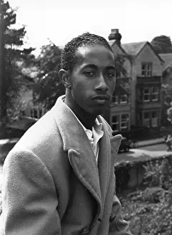 Prints of 10th June 1950: West Indian cricketer Alf Valentine. Original Publication: Picture Post - 5056 - Fine Weather Cricketers - pub. 1950 (Photo by Carl Sutton/Picture Post/Hulton Archive/Getty Images) A Photographic Legacy: Alf Valentine