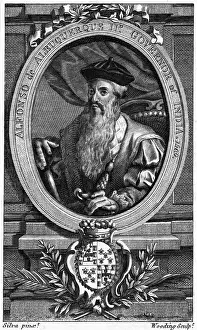 Oval Prints: Alfonso De Albuquerque Engraved Portrait